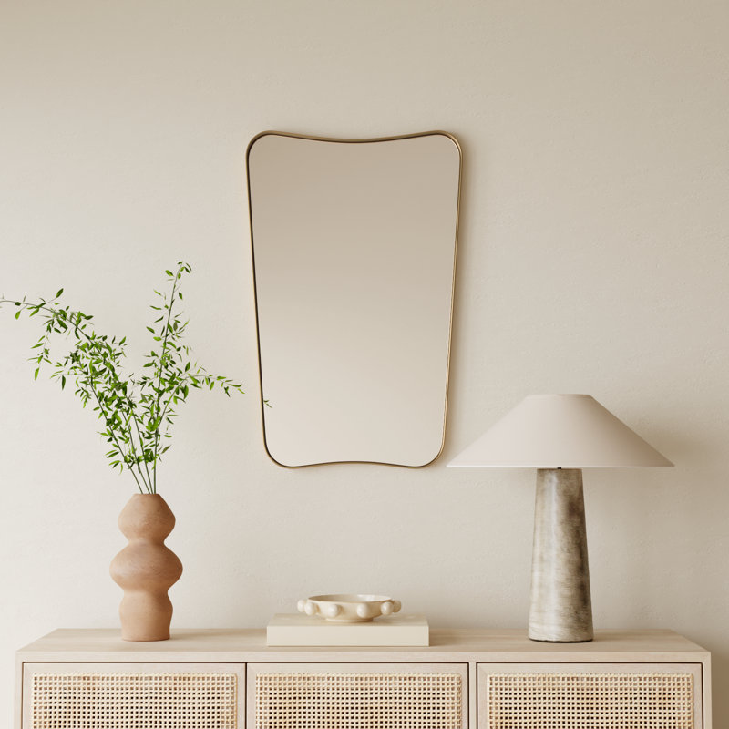 Joss & Main Capra Wavy Metal Wall Mirror & Reviews | Joss & Main